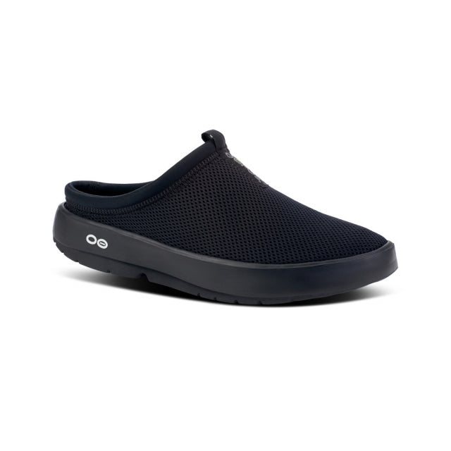 OOFOS Womens Oocoozie Sport Mule Shoe Black BLACK