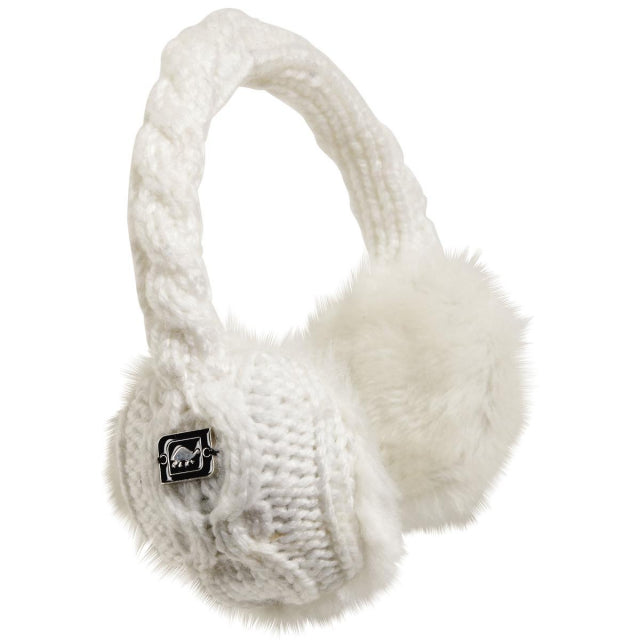 Turtle Fur Ear Muffin - Faux Fur Lined Ivory