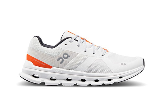 On Men's Cloudrunner UNWHT/FLAME / WIDE