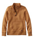 L.L.Bean Women's Quilted Sweatshirt 1/4 Zip Pullover Long Sleeve Regular - Knit Tops.