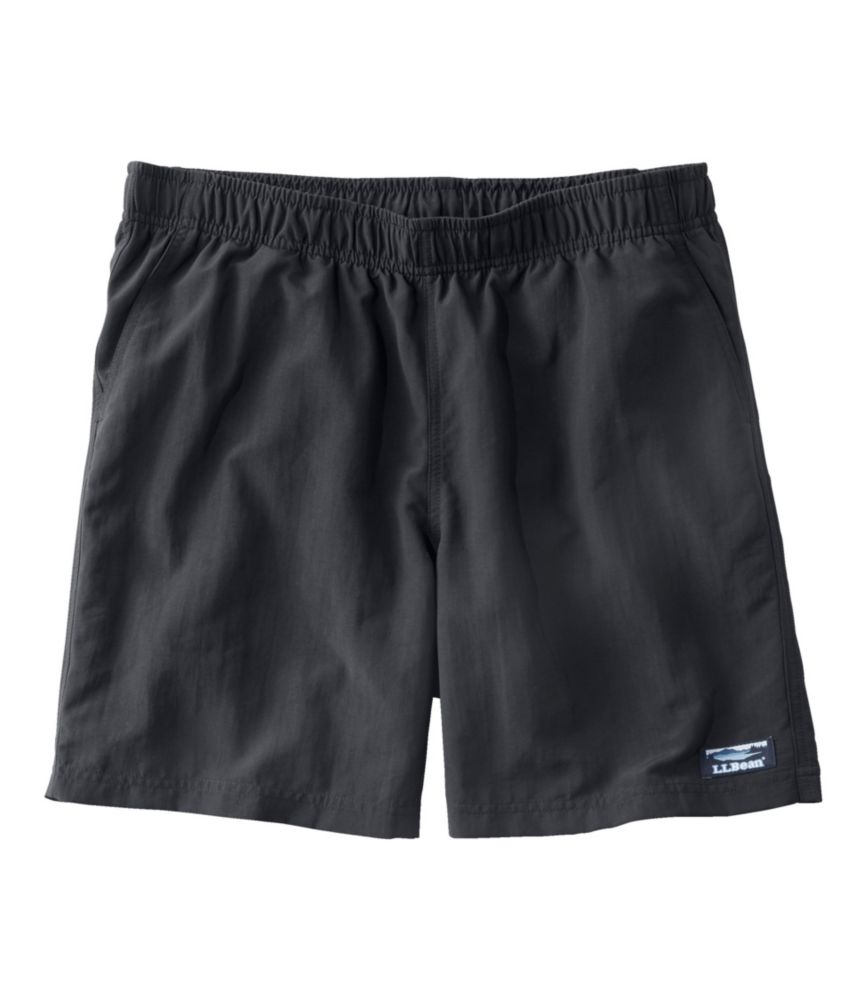 L.L.Bean Men's Classic Supplex Sport Shorts, 6" Black