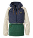 L.L.Bean Men's Mountain Classic Anorak, Multi-Color Carbon Navy/Deep Green