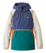 L.L.Bean Women's Mountain Classic Anorak, Multi-Color Raw Indigo/True Teal