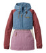 L.L.Bean Women's Mountain Classic Anorak, Multi-Color Bayside Blue/Iris Mauve