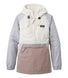 L.L.Bean Womens Mountain Classic Anorak, Multi-Color PAPERWHITE/PUTT