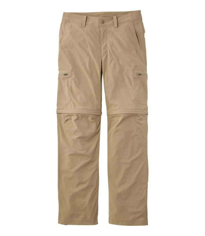 L.L.Bean Men's Water-Resistant Cresta Hiking Zip-Off Pants, Standard Fit Dark Driftwood /  / 32
