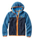 L.L.Bean Airlight Full-Zip Colorblock Kids' Carbon Navy/Light Ocean