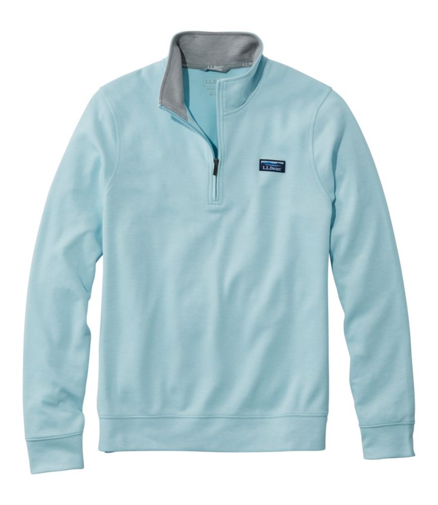 Men's Comfort Stretch Pique Quarter Zip Pullover, Long