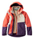 L.L.Bean Fleece Lined Colorblock 3-in-1 Little Kids' Coral Flame/Shore