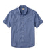 L.L.Bean Men's Comfort Stretch Performance Shirt, Short Sleeve, Slightly Fitted, Plaid CEAR WATER / L