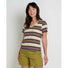 Toad&Co Women's Grom V Neck Short Sleeve Shirt.