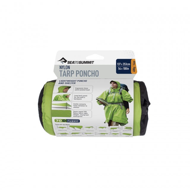 nylon tarp poncho sea to summit Sea to Summit Nylon Tarp Poncho – J&H Outdoors