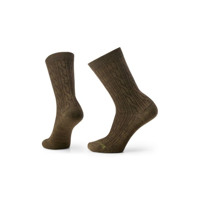 Smartwool Everyday Cable Crew Socks Military Olive