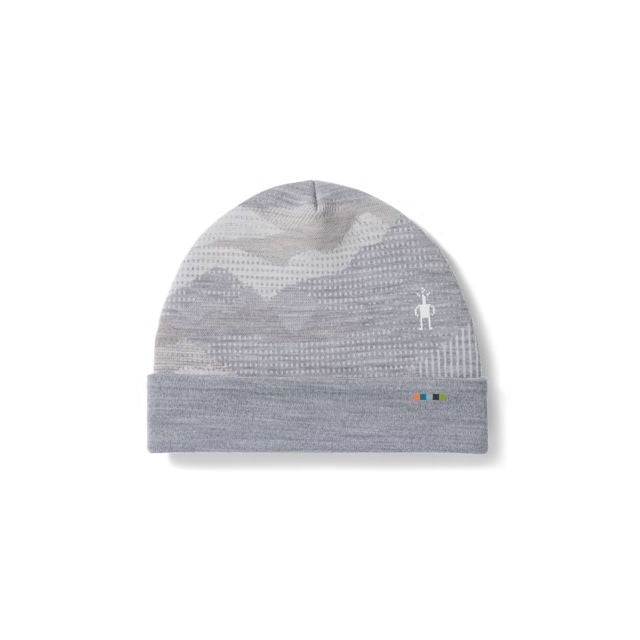 Smartwool Thermal Merino Reversible Cuffed Beanie Light Gray Mountain Scape