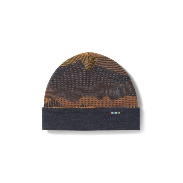 Smartwool Thermal Merino Reversible Cuffed Beanie Charcoal Mtn Scape