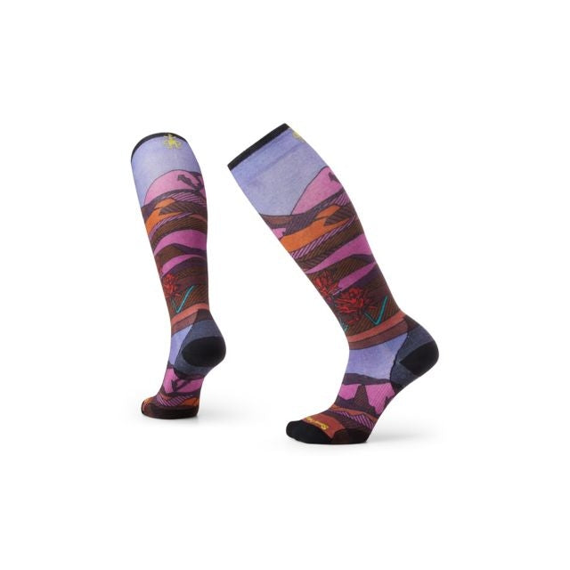 SMARTWOOL SOCKS W Ski ZC Floral Field Prnt OTC J33