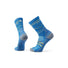 Smartwool Hike Light Cushion Mountain Range Pattern Crew Socks aguna Blue / L