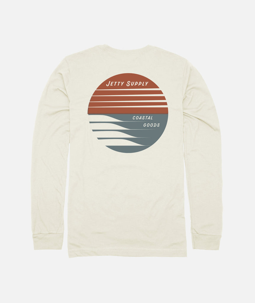 Jetty Mens Coastline Ls Tee TAN