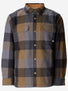 Pinecrest Heavyweight Flannel Overshirt in Dromedary Steel Plaid