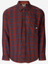 Rush Creek Lightweight Flannel LS in Pecan Plaid