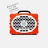 Turtlebox Gen 3 Portable Speaker ORANGE / WHITE
