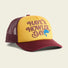 Howler Brothers Foam Dome in Have a Howler Day Gold Maroon