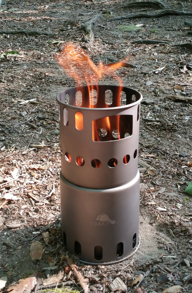 TOAKS Titanium Titanium Backpacking Wood Burning Stove – J&H Outdoors