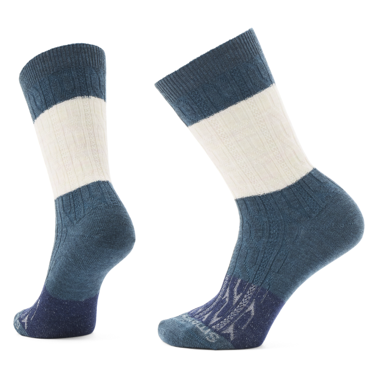 Smartwool Everyday Color Block Cable Crew Socks P28