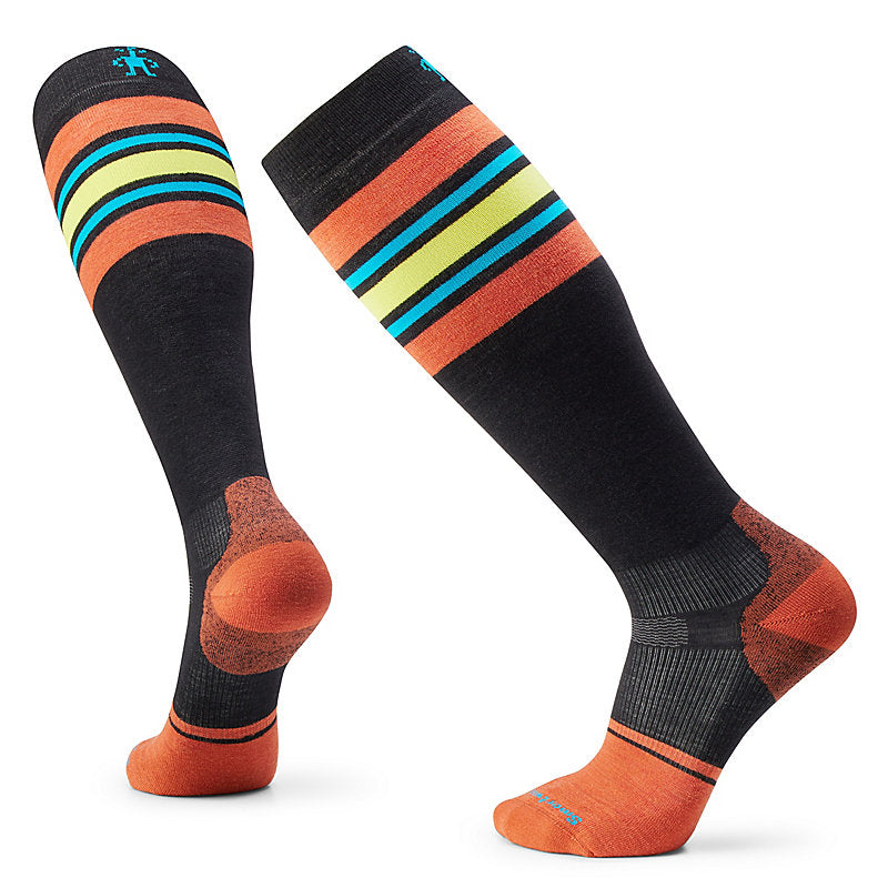 Smartwool Snowboard Targeted Cushion Stripe Extra Stretch Over The Calf Socks 1