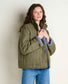 Toad&Co w-manzana-quilted-jacket in Green Moss Pattern
