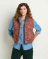 Toad&Co w-manzana-quilted-sherpa-vest in Malbec Print