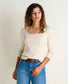 Toad&Co w-rosalie-square-neck-ls-tee in Almond Texture