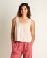 Toad&Co Women's Taj Hemp Button Back Tank.