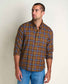 Toad&Co m-airsmyth-ls-shirt in Honey Brown Pattern