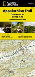 National Geographic Trails Illustrated Topographic Maps | Appalachian Trail Appalachian Trail: Damascus to Bailey Gap Map