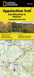 National Geographic Trails Illustrated Topographic Maps | Appalachian Trail Appalachian Trail: East Mountain to Hanover Map