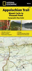 National Geographic Trails Illustrated Topographic Maps | Appalachian Trail Appalachian Trail: Mount Carlo to Pleasant Pond Map