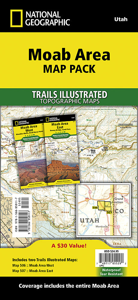 National Geographic Moab Area [Map Pack Bundle] Moab Area [Map Pack Bundle]