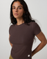 Vuori Womens Short Sleeve Pose Fitted Tee French Roast