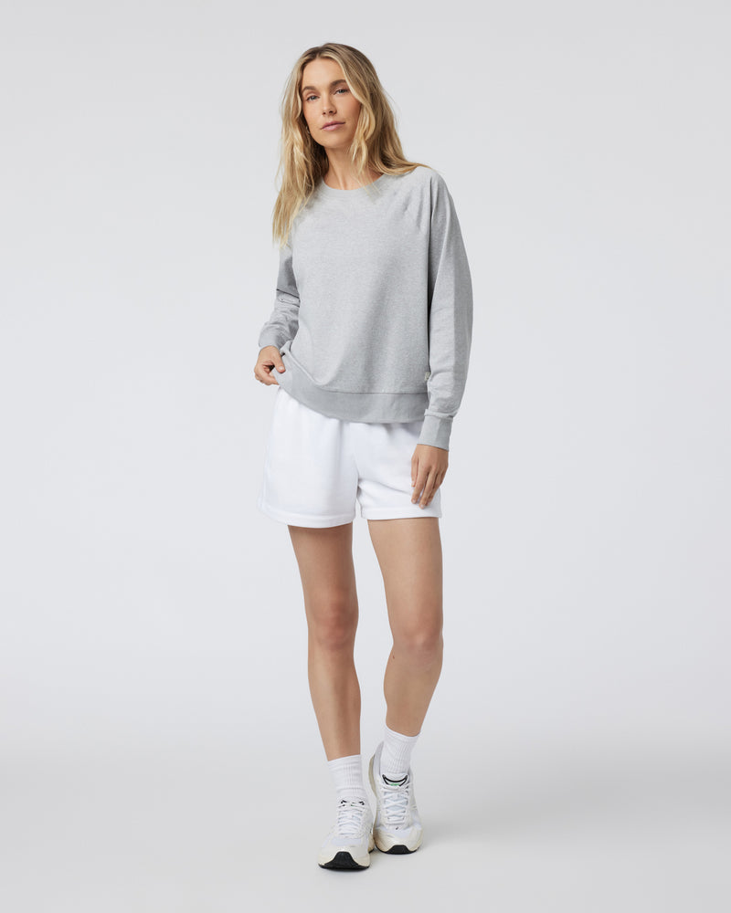VUORI Womens L/S Halo Crew Pale Grey Heather