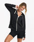 VUORI Womens Halo Performance Hoodie 2.0 Black Heather