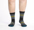 Wide Open Men's Multi Stripe Cushioned Micro Crew Socks Last Chance