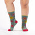 Wide Open Women's Fall In Love Cushioned Crew Socks