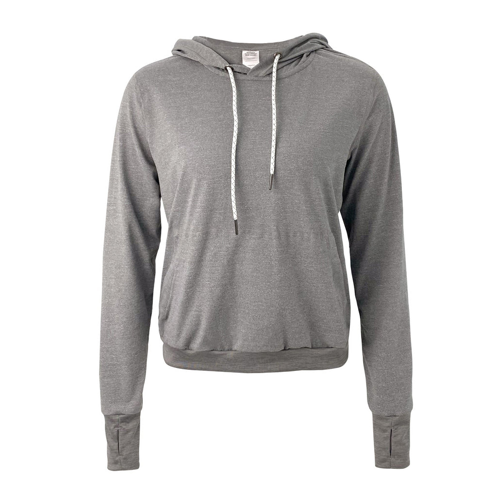 Just Head Outdoors W Performance Tech Hoodie Heather Classic Gray