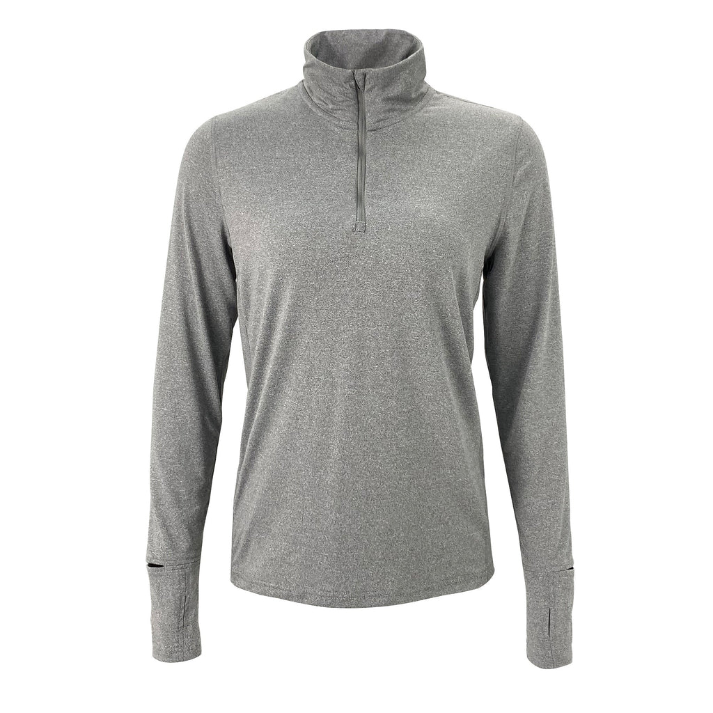 Just Head Outdoors Women's Quarter Zip 2.0 Heather Classic Gray