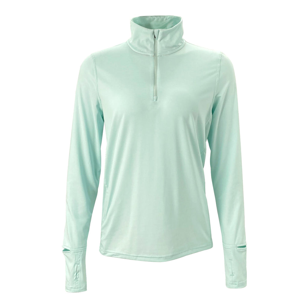 Just Head Outdoors Women's Quarter Zip 2.0 Heather Skylight