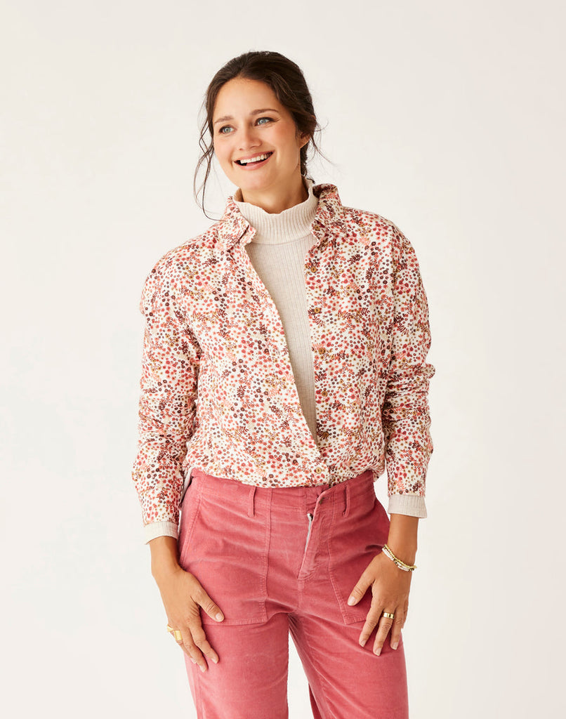 Carve Designs W Nadia Twill Shirt Cloud Ditsy