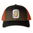 J&H Outdoors Rubber Patch Logo Hat Dark Loden | Jaffa Orange