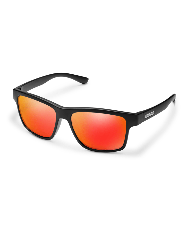 Suncloud Optics A-team MATTE BLACK / RED MIRROR