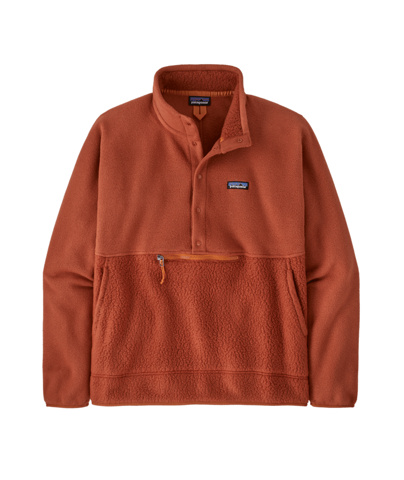 Patagonia M Retro Pile 1/2 Snap P/O BURR